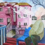 "Pučiantis miglą", 80X60 cm, aliejus drobė