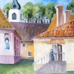 "Varnos vienuolyne", 60X70 cm, aliejus drobė