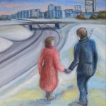 "Žiemos taku", 55X70 cm, aliejus drobė