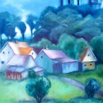 "On the other side", 50X90, oil on canvas